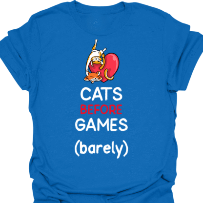 Cats Before Games (barely) T-shirt - Image 4