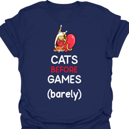Cats Before Games (barely) T-shirt - Image 5
