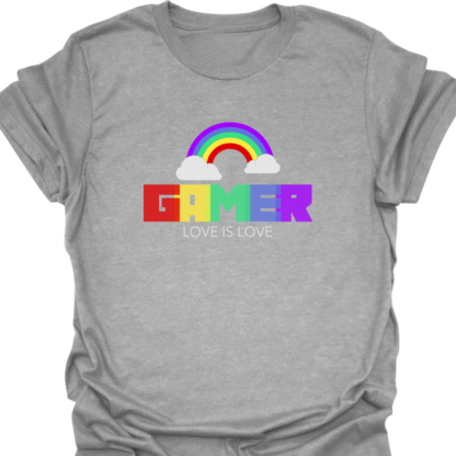 Gamer Pride Rainbow T-shirt - Image 2
