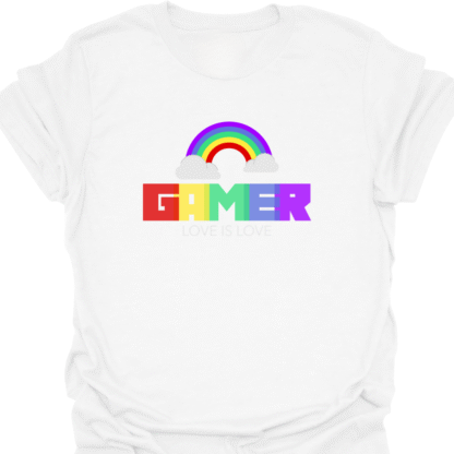 Gamer Pride Rainbow T-shirt - Image 3