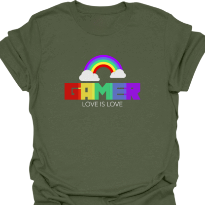 Gamer Pride Rainbow T-shirt - Image 7