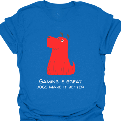 Gaming Is Great Dogs Make It Better T-shirt - Image 3