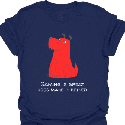 Gaming Is Great Dogs Make It Better T-shirt - Image 4