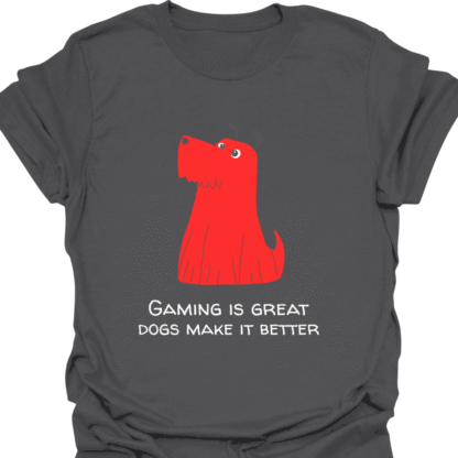 Gaming Is Great Dogs Make It Better T-shirt - Image 5