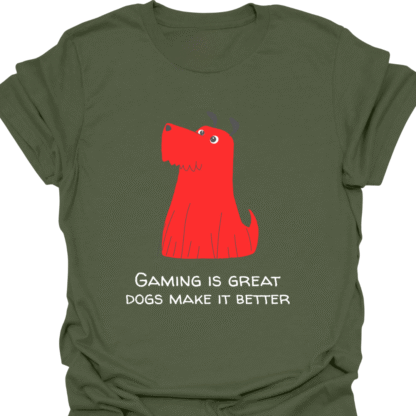 Gaming Is Great Dogs Make It Better T-shirt - Image 6