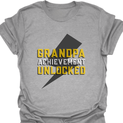 Grandpa Achievement Unlocked T-shirt - Image 8