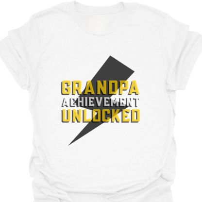 Grandpa Achievement Unlocked T-shirt - Image 7