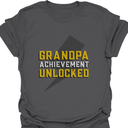 Grandpa Achievement Unlocked T-shirt - Image 4