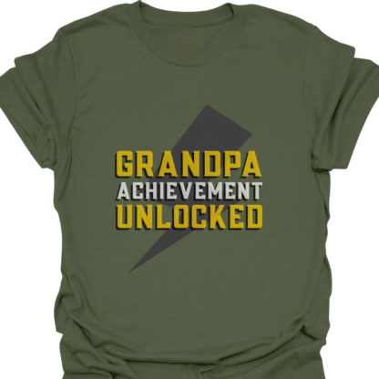 Grandpa Achievement Unlocked T-shirt - Image 3