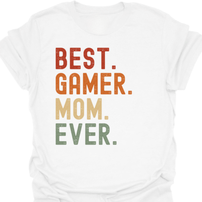Best. Gamer. Mom. Ever. Retro T-Shirt - Image 3
