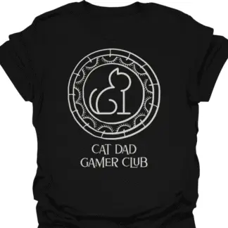 Cat Dad Gamer Club T-shirt