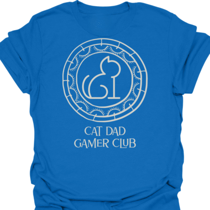 Cat Dad Gamer Club T-shirt - Image 4
