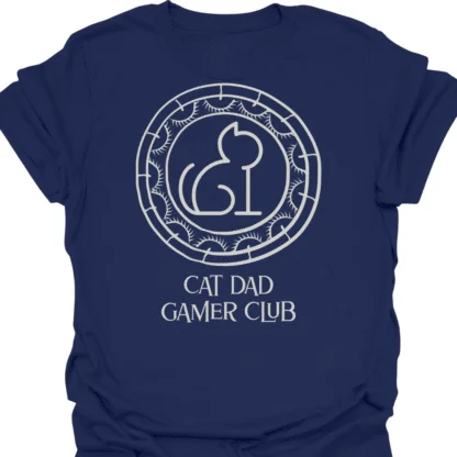 Cat Dad Gamer Club T-shirt - Image 5
