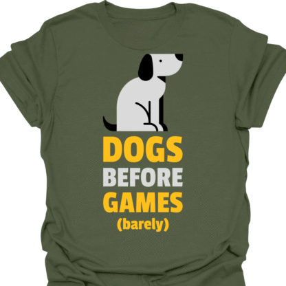 Dogs Before Games (barely) T-shirt - Image 7
