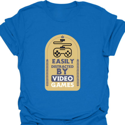 Easily Distracted By Video Games Brown T-shirt - Image 4