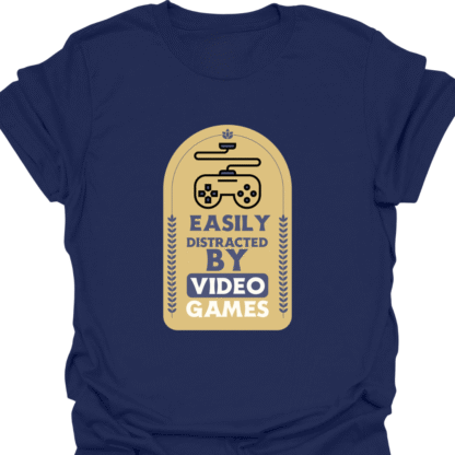 Easily Distracted By Video Games Brown T-shirt - Image 5