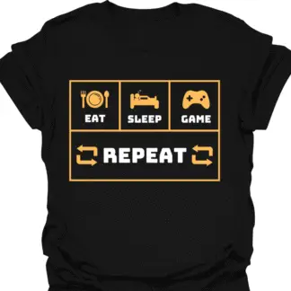 Eat Sleep Game Repeat T-shirt