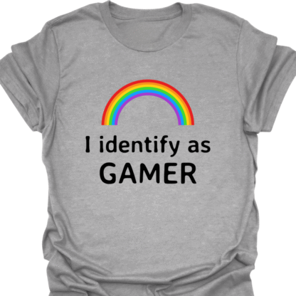 I Identify As Gamer T-shirt - Image 2