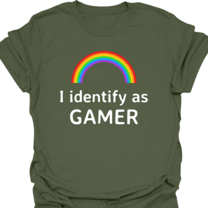 I Identify As Gamer T-shirt - Image 7