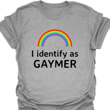 I Identify As Gaymer T-shirt - Image 2