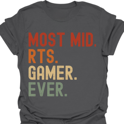 Most Mid. RTS. Gamer. Ever. Retro T-Shirt - Image 6