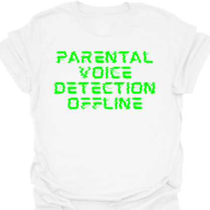 Parental Voice Detection Offline Green Screen T-Shirt - Image 7