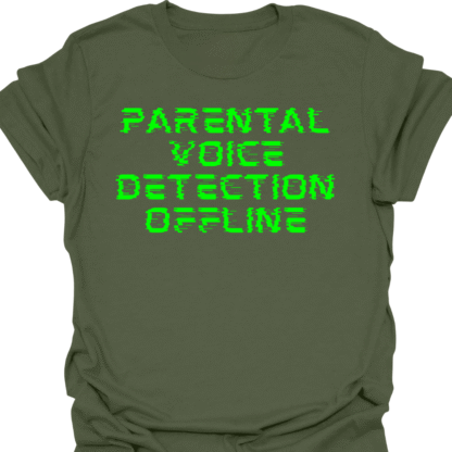 Parental Voice Detection Offline Green Screen T-Shirt - Image 3