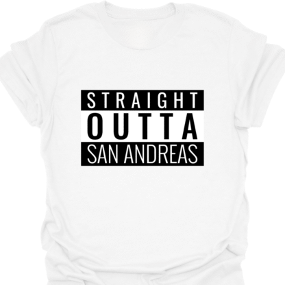 Straight Outta San Andreas T-shirt - Image 3