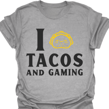 I (Taco) Tacos And Gaming T-shirt - Image 3