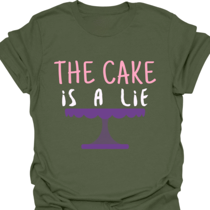 The Cake Is A Lie T-shirt - Image 7