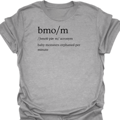 BMO/M Baby Monsters Orphaned Per Minute Definition T-shirt - Image 2