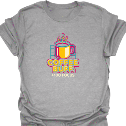 Coffee Buff +100 Focus 90s Bold T-Shirt - Image 2
