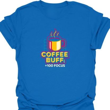 Coffee Buff +100 Focus 90s Bold T-Shirt - Image 4