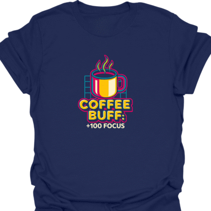 Coffee Buff +100 Focus 90s Bold T-Shirt - Image 5