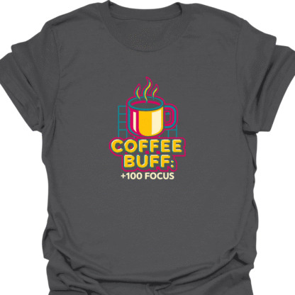 Coffee Buff +100 Focus 90s Bold T-Shirt - Image 6