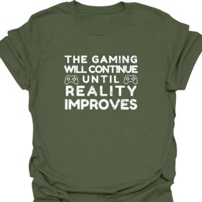 The Gaming Will Continue Until Reality Improves Grunge T-Shirt - Image 4