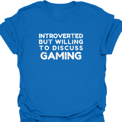 Introverted But Willing To Discuss Gaming Grunge T-Shirt - Image 4
