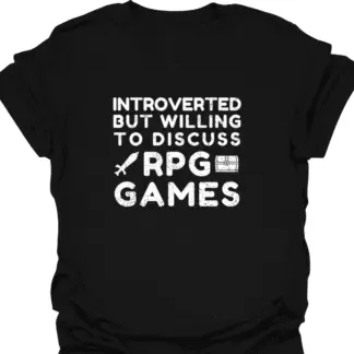 Introverted But Willing To Discuss RPG Games Grunge T-Shirt