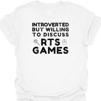Introverted But Willing To Discuss RTS Games Grunge T-Shirt - Image 14
