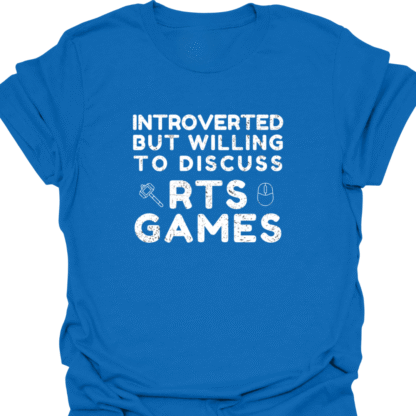 Introverted But Willing To Discuss RTS Games Grunge T-Shirt - Image 13