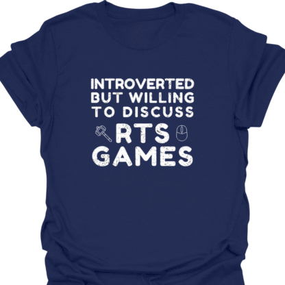 Introverted But Willing To Discuss RTS Games Grunge T-Shirt - Image 12