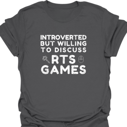 Introverted But Willing To Discuss RTS Games Grunge T-Shirt - Image 11