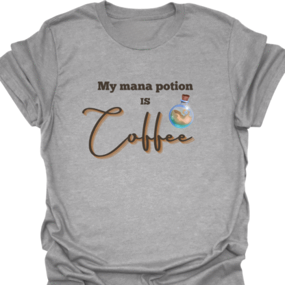My Mana Potion Is Coffee T-shirt - Image 2