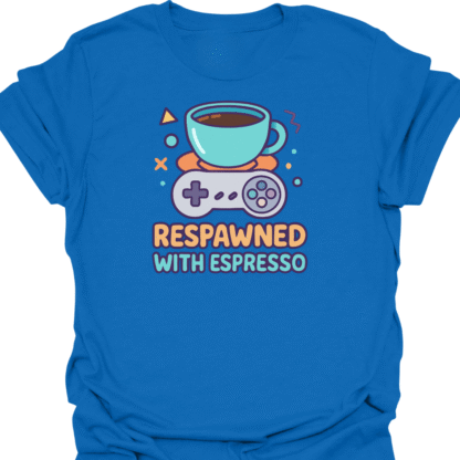 Respawned With Espresso 90s Style  T-Shirt - Image 4