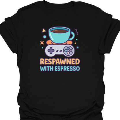 Respawned With Espresso 90s Style  T-Shirt