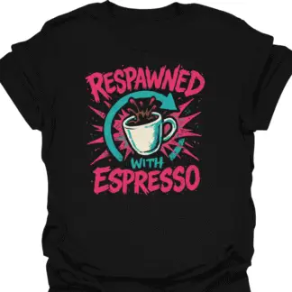 Respawned With Espresso Restart Arrow T-Shirt