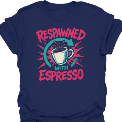Respawned With Espresso Restart Arrow T-Shirt - Image 5