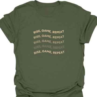 Rise, Game, Repeat Wavy T-Shirt - Image 3