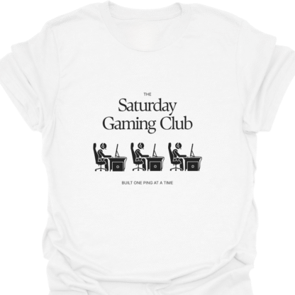 The Saturday Gaming Club One Ping At A Time T-shirt - Image 3