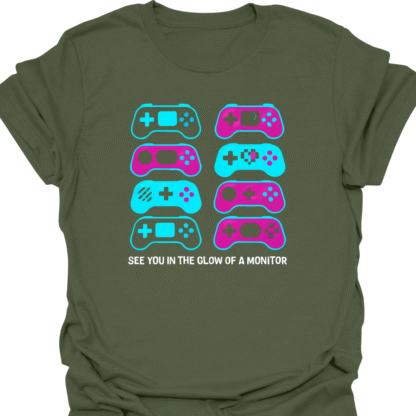 See You In The Glow Of A Monitor T-Shirt - Image 7